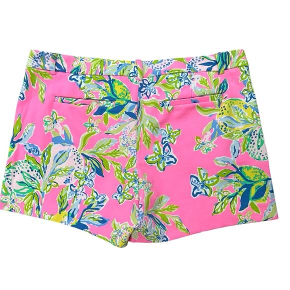 NWT Lilly Pulitzer Knit Callahan
Shorts Sz 14 Stretch pink Squeeze The Day - Picture 8 of 9